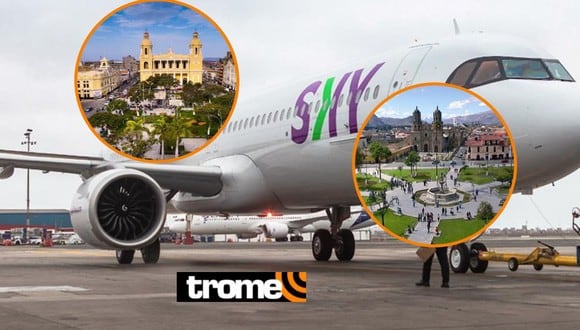 Chiclayo y Cajamarca, dos nuevas rutas aéreas que habilitarán Sky Airline.