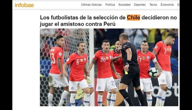 Así informaron los medios internacionales tras cancelación de amistoso Perú-Chile en Lima.