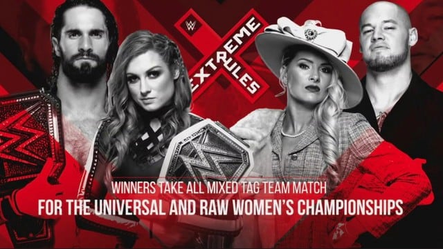 Por primera vez Becky Lynch y Seth Rollins participarán en una lucha de relevos mixtos, con sus títulos en juegos. (WWE)