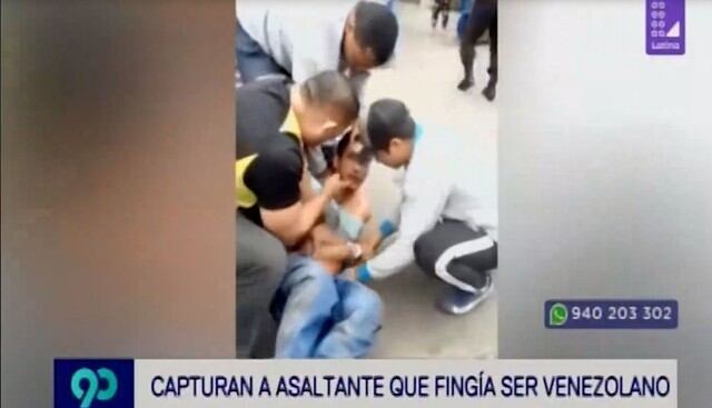 Venezolanos capturaron a delincuente peruano que fingía ser su compatriota para robar. (Capturas: Latina)