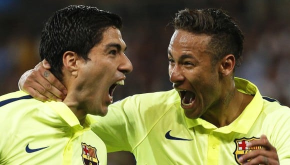 Neymar felicitó a Luis Suárez por el título de LaLiga con Atlético de Madrid. (Foto: EFE)