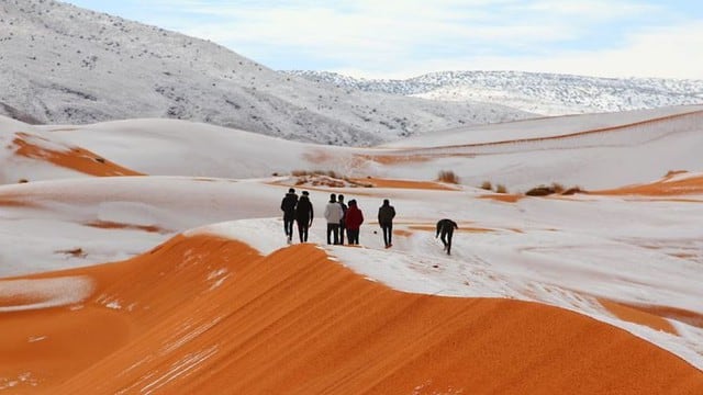 ¿Por qué cayó nieve en el desierto del Sahara?
