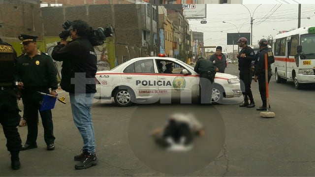 Un anciano murió atropellado por un taxista a bordo de una camioneta station wagon blanca en Breña.