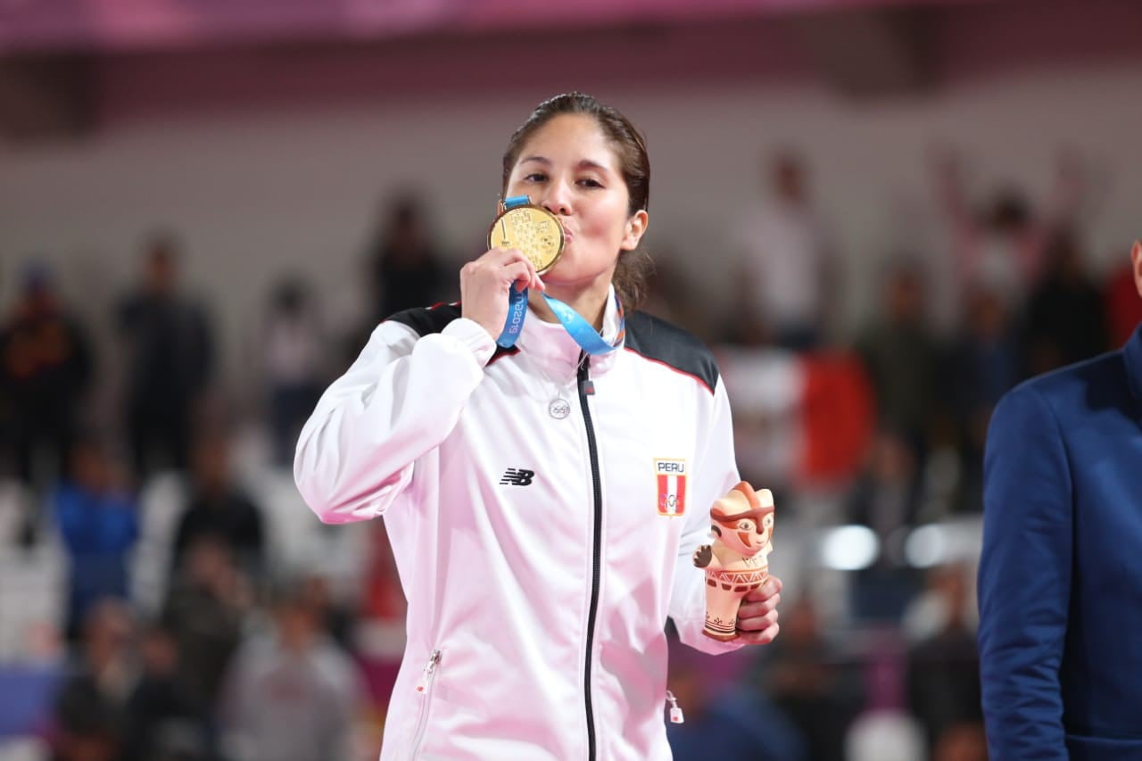 Alexandra Grande: Medalla de oro en Karate femenino. (Foto: GEC)
