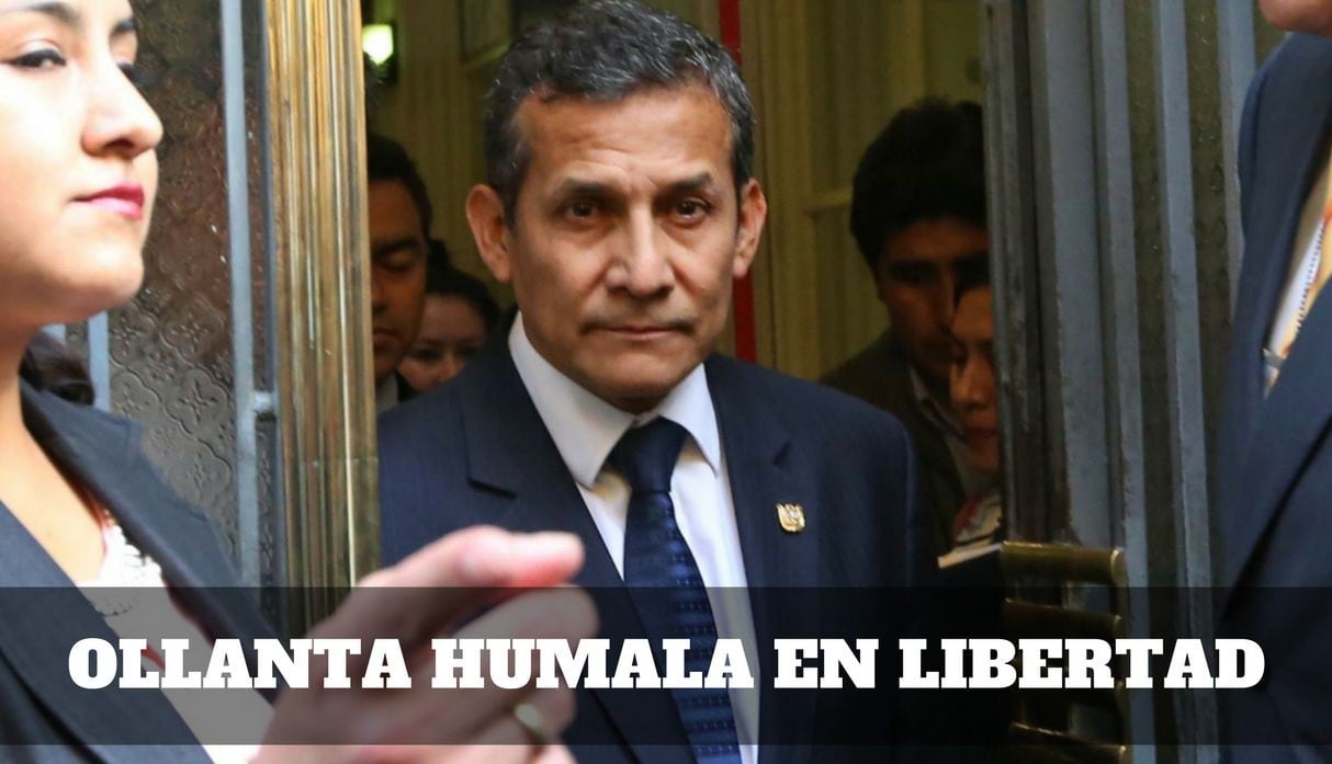 Ollanta Humala se da un baño de popularidad tras recuperar su libertad. (Fotos: Captura de TV/USI)