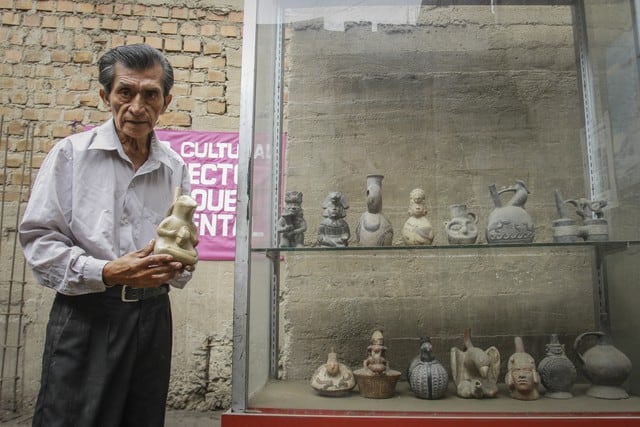 Enrique Niquin es el cuidador del ‘Museo de los colli’.