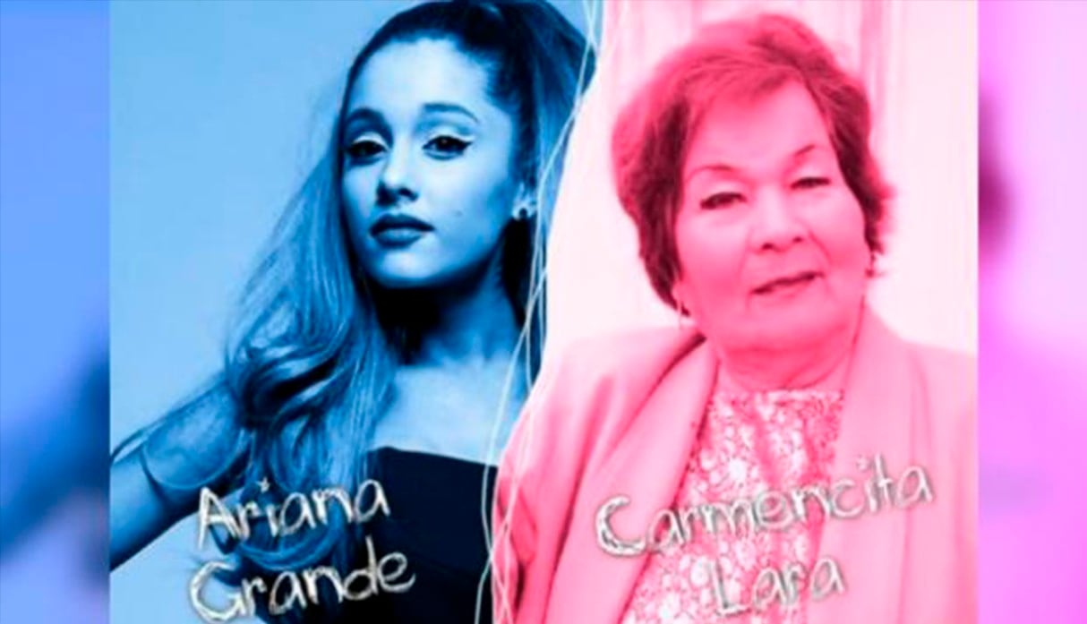 Carmencita Lara y Ariana Grande ‘unidas’ en un curioso ‘mashup’. (YouTube | Tito Silva Music)