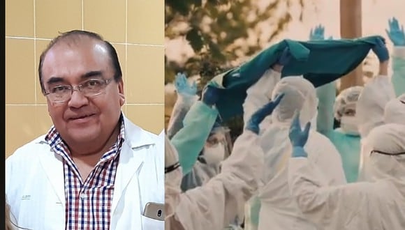 Colegas rinden emotivo homenaje a médico peruano que falleció de COVID-19 en España | VIDEO