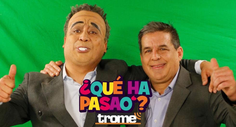 Miguel Moreno y Gonzalo Nuñez en el estreno de 'Qué ha pasao', el nuevo noticiero de Trome. (Foto: GEC)