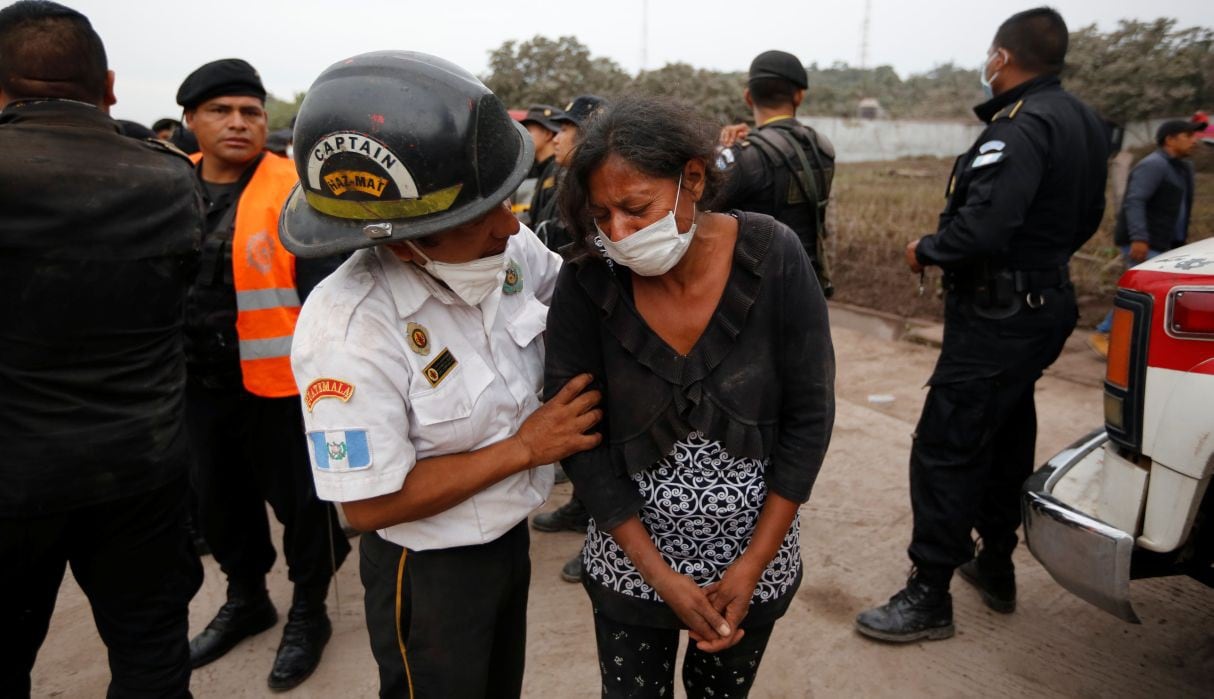 Sismo golpea Guatemala tras erupción de volcán de Fuego. Foto: Agencias