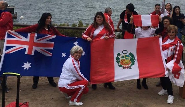 Perú vs Nueva Zelanda: Peruanos en Australia eufóricos ¡Oceanía es blanquirroja! [FOTOS y VIDEOS]