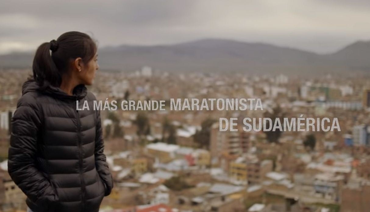 La cinta "Prueba de fondo" estará basada en la vida de la maratonista peruana Inés Melchor. (Foto: Captura de video)