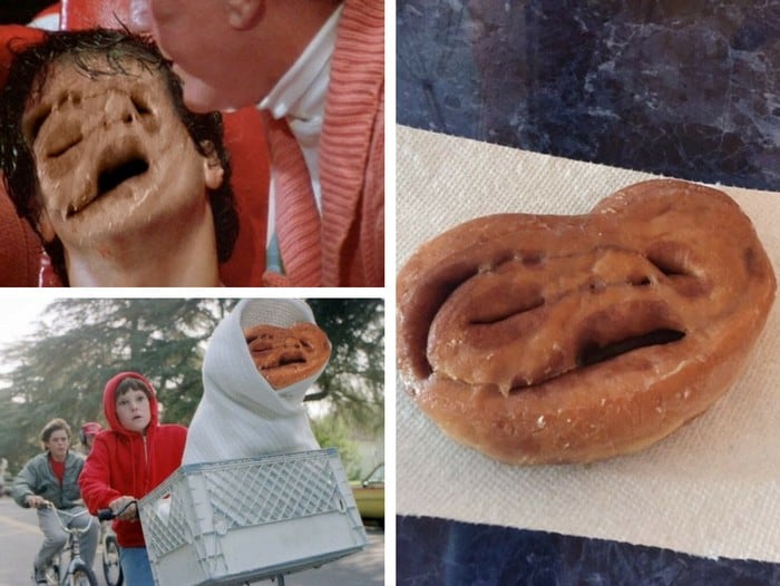 Memes de E.T. con un bizcocho de canela :D :D :D