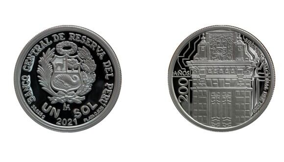 La nueva moneda es alusiva a la biblioteca del país. (Imagen: BCR)
