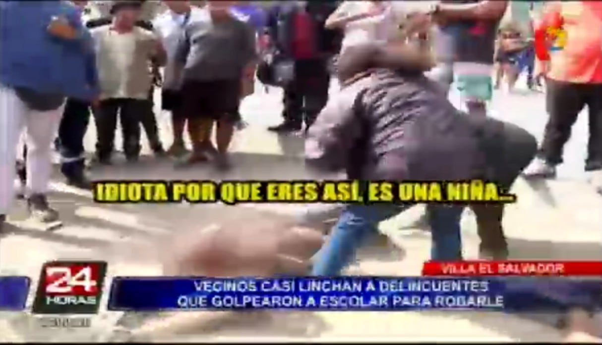 Villa El Salvador: Vecinos casi linchan a delincuentes que golpearon a escolar para robarle