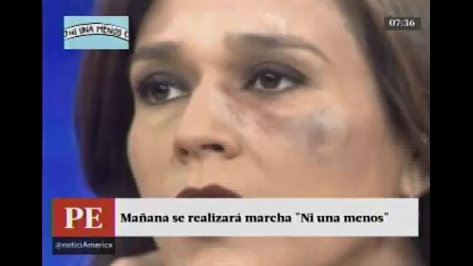 Verónica Linares y su retrato de la violencia a la mujer para apoyar a la marcha Ni una menos.
