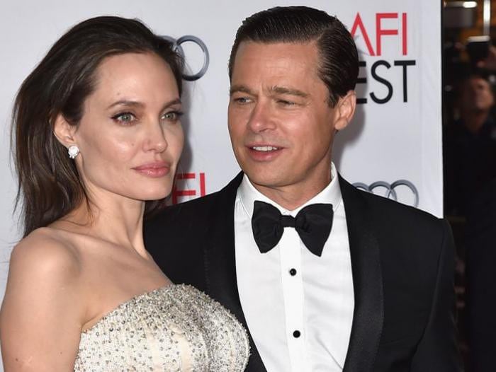 Angelina Jolie y Brad Pitt cuando recién iniciaban su relación.