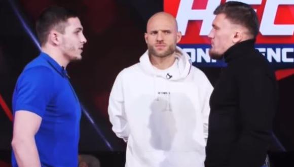 Ambos luchadores no se guardaron nada y se pelearon previo a su duelo oficial. (Foto: Flawless MMA/YouTube)