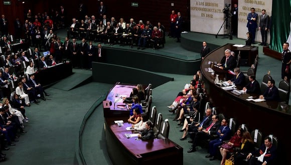 El Congreso de la Unión, en la Ciudad de México. (Foto: RONALDO SCHEMIDT / AFP)