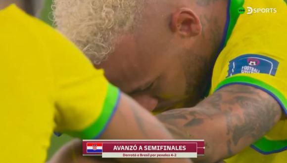 Neymar lamentó la eliminación de Brasil en Qatar 2022. (Foto: DirecTV Sports)