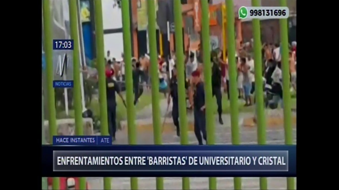 Barras bravas de Universitario y Sporting Cristal causan desmanes en los alrededores del Monumental