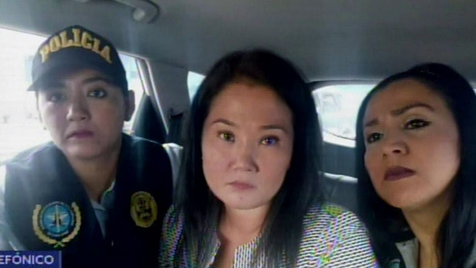 Keiko Fujimori: foto con policías que circula en redes sociales sería falsa