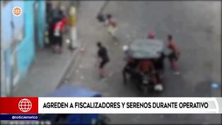 El Agustino: serenos y fiscalizadores son agredidos durante operativo ‘Carnavales Seguros′