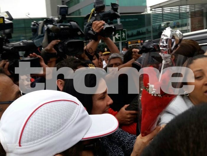 Nadine Heredia llegó a Lima. (Mónica Rochabrum)