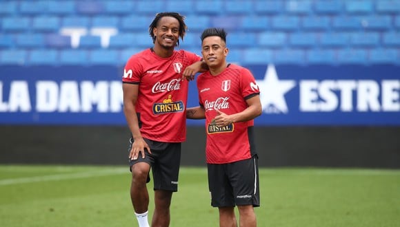 André Carrillo se recuperó a tiempo y ya se ha puesto a punta para poder acompañar en el amistoso y repechaje a su principal socio sobre el campo: Christian Cueva.

FOTO- FPF