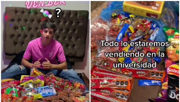Muchacho logró duplicar el dinero que invirtió vendiendo caramelos. (Foto: @_gaelalejandro / TikTok)
