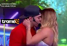 ¡No les importó su pasado! Ducelia Echevarría y su ex Piero Arenas se dieron apasionado beso en reto de actuación | VIDEO 