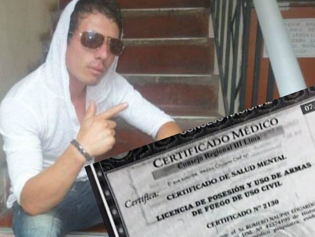 Autor de masacre en Independencia falsificó certificado de salud mental para renovar licencia de arma