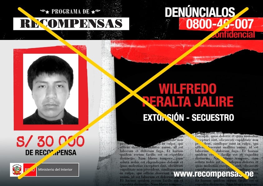 Policía capturó a Wilfredo Peralta Jalire quien está involucrado en el secuestro y posterior asesinato de su sobrino en Cusco.
