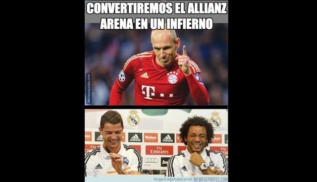 Memes del Real Madrid vs. Bayern Munich por cuartos de final de la Champions League. (Fotos: Facebook)