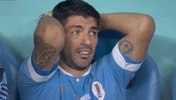 La reacción de Luis Suárez tras gol de Corea del Sur a Portugal. (Captura: DirecTV Sports)