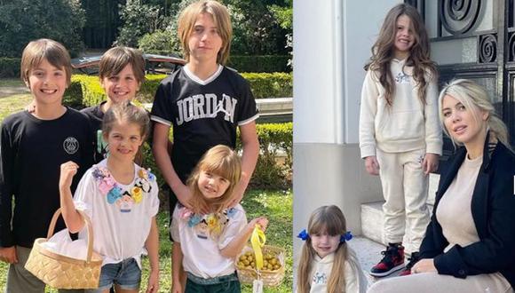 Wanda Nara disfrutó con sus hijos durante Pascuas. (Instagram)