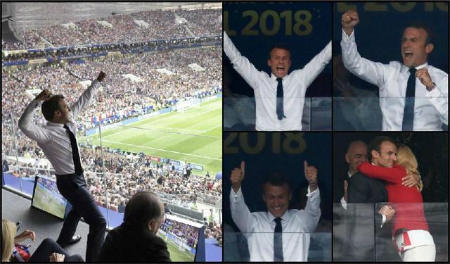 Francia campeón Mundial: La foto viral del presidente y su imponente festejo que ya dio vuelta al planeta