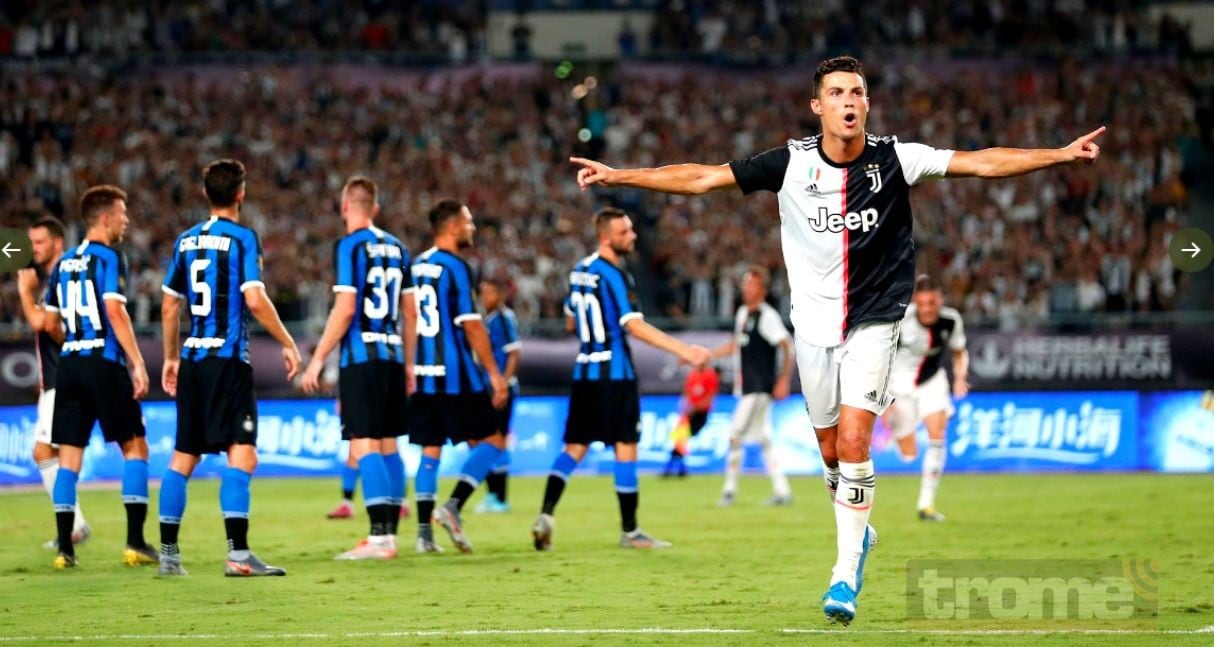 Cristiano despleg todo su talento ante el Inter de Milán en china