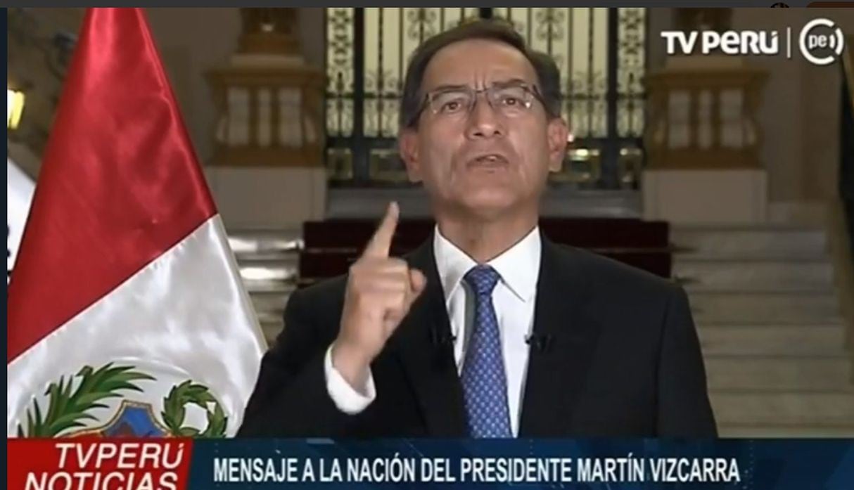 Martín Vizcarra pidió la cuestión de confianza al Congreso de la República. (Fotos: Difusión/TV Perú)