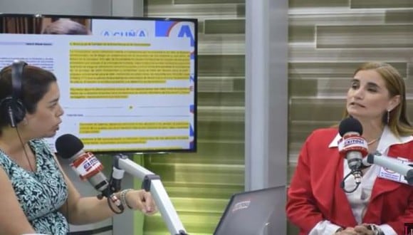 Anel Townsend abandonó programa de radio de Milagros Leiva cuando defendía a César Acuña (Foto: YouTube)