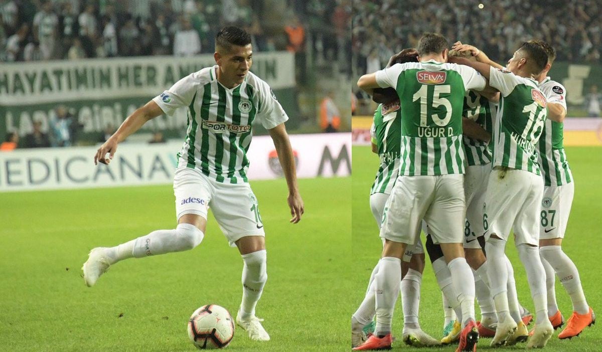 Golazo de Paolo Hurtado al alicaído portero Karius que le dio el empate a Konyaspor ante Besiktas