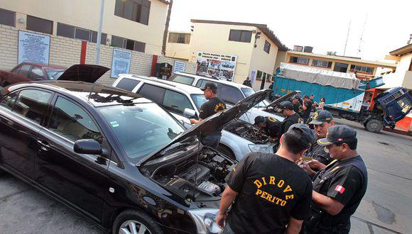 Policía recuperó 60 vehículos robados.