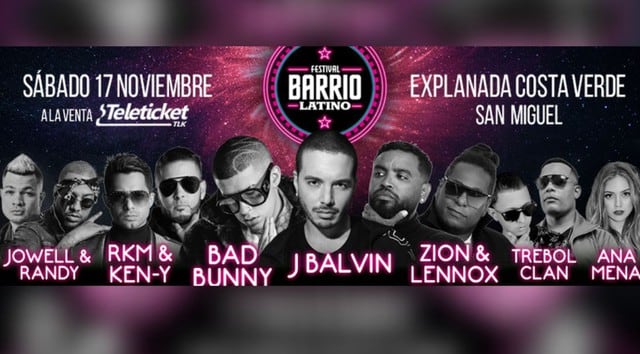 Barrio Latino: 'J Balvin', 'Bad Bunny', 'Zion y Lennox', 'RKM y Ken Y' y 'Jowell y Randy'