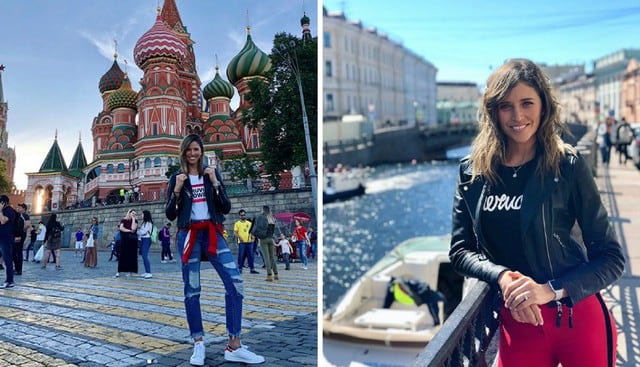 Anna Carina Copello está en el Mundial Rusia 2018 alentando a la selección peruana. (Fotos: Instagram)
