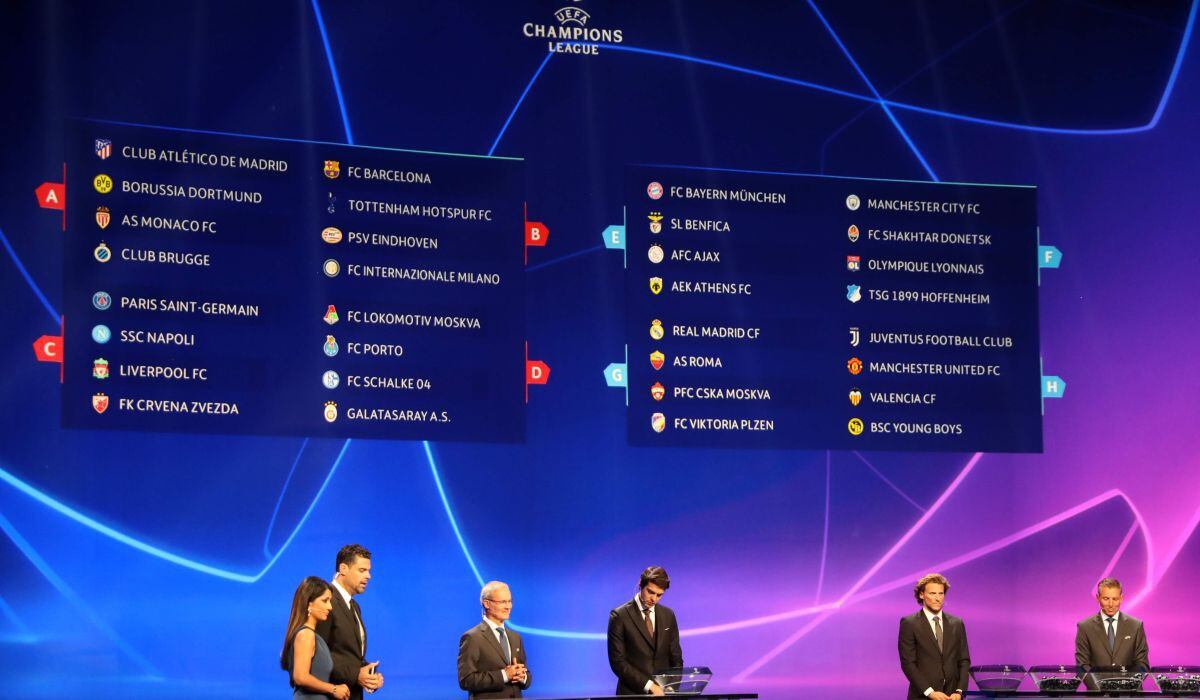 Champions League 2018-2019: Los grupos del torneo de la UEFA tras el sorteo