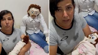 Conoce la impactante historia de la mujer que tiene mellizos con su muñeco de trapo