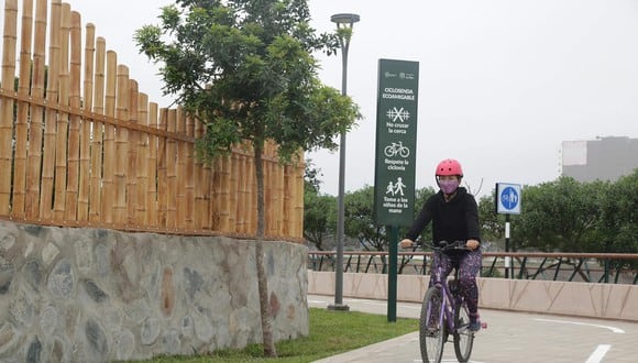 La ciclovía está a disposición de los ciudadanos las 24 horas, mientras el acceso al Parque Bicentenario será a partir de mañana en el horario entre las 9 a.m. y 7 p.m. (Foto: Municipalidad de San Isidro)