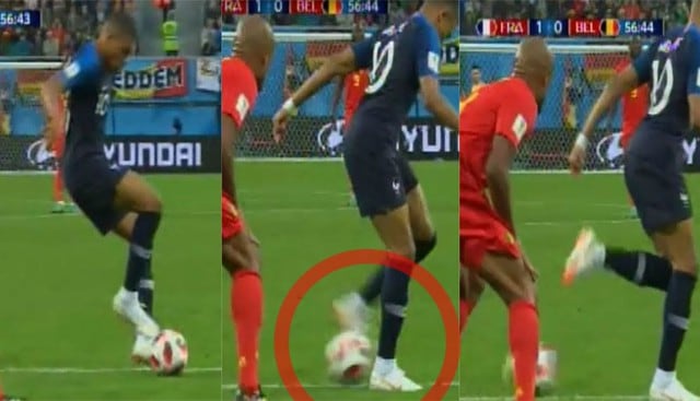 Francia vs Bélgica: Kylian Mbappé y su sensacional pase de taco a Giroud que no terminó en GOL de milagro | VIDEO
