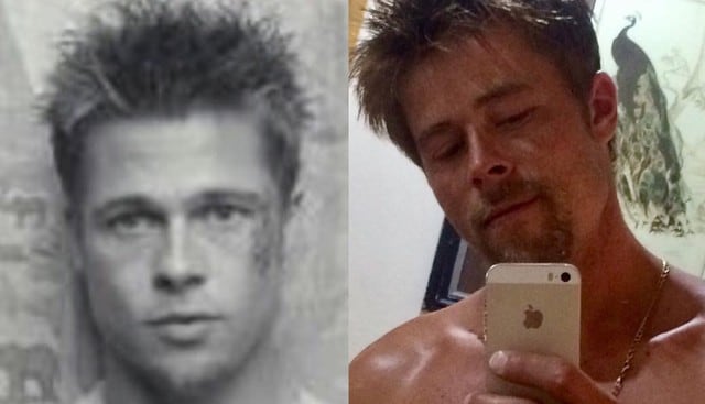 Su gran parecido con Brad Pitt cambió por completo la vida de un contratista en Inglaterra. (Fotos: @bradpitt_lookalike en Instagram)