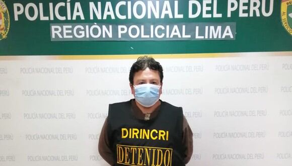Víctor Álvaro, acusado de atacar sexualmente a su vecina, fue capturado por la Policía. (PNP)